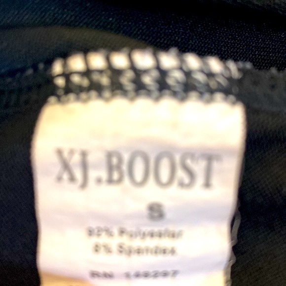 XJ Boost navy blue high waisted stretchy pants with four pockets - Picture 5 of 6